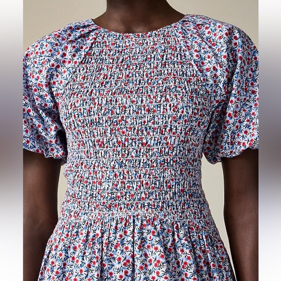 NWT J Crew Meadow dress in poppy 100% cotton poplin Size Large - Picture 13 of 14